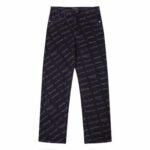 Jeans Balenciaga Signature Print Black