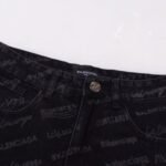 Jeans Balenciaga Signature Print Black - Image 4
