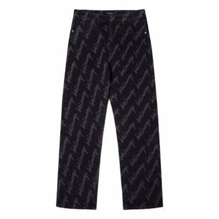Jeans Balenciaga Script Black