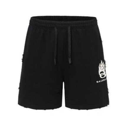 Shorts Balenciaga Logo Black