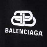 Balenciaga Classic Logo Hoodie Black - Image 4