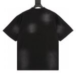 T-shirt Balenciaga Graphic Slogan Distressed Black - Image 2