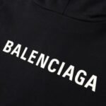 Balenciaga Classic Logo Hoodie Black - Image 4