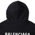 Balenciaga Classic Logo Hoodie Black - Image 6