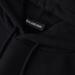 Balenciaga Classic Logo Hoodie Black - Image 7