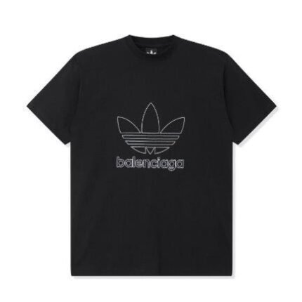T-shirt Balenciaga x Adidas Trefoil Logo Black