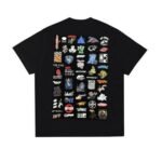 T-shirt Off-White Multi Logo Graphic Black Oversized - Image 2