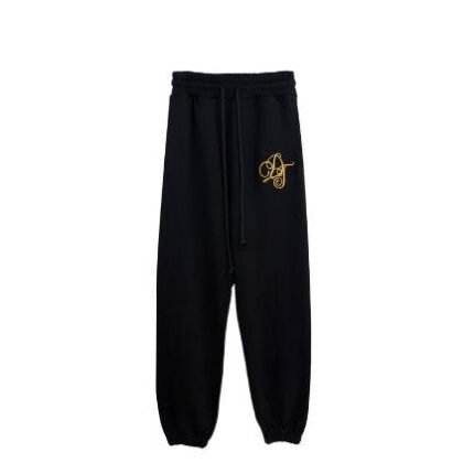 Pants Denim Tears Monogram Black Gold
