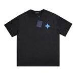 T-shirt Louis Vuitton Blue LV Logo Black