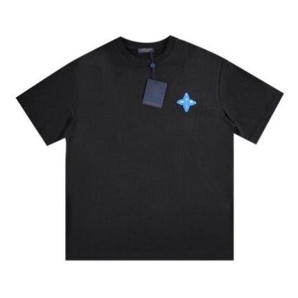 T-shirt Louis Vuitton Blue LV Logo Black