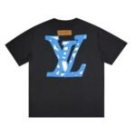 T-shirt Louis Vuitton Blue LV Logo Black - Image 2