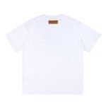 T-shirt Louis Vuitton Gradient Logo White Red Blue - Image 5