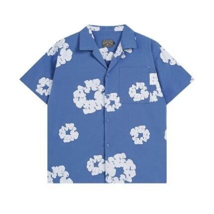 Shirt Denim Tears Circle Clouds Blue