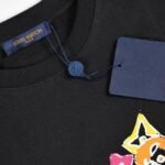 T-shirt Louis Vuitton Multicolor Monogram Drip Black - Image 4