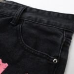 Jeans Denim Tears Multicolor Print Black - Image 7
