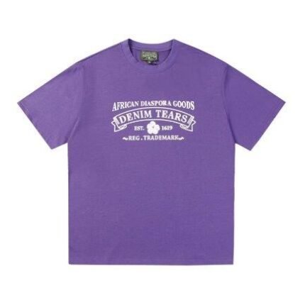 T-shirt Denim Tears African Diaspora Logo Purple