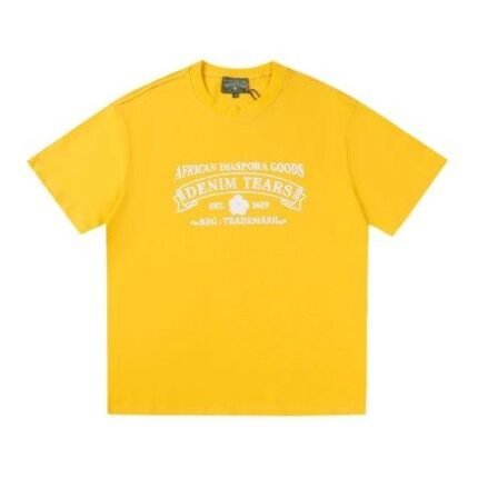 T-shirt Denim Tears African Diaspora Logo Yellow