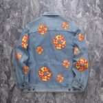 Jacket Denim Tears x Levi’s Floral Print Blue - Image 2