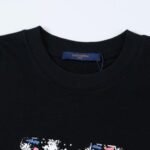 T-Shirt Louis Vuitton LV Paint-Splatter Black - Image 5