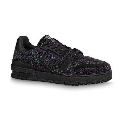 Louis Vuitton Trainer Black Multicolor Rhinestone