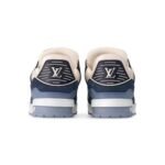 Louis Vuitton Trainer Navy Beige Mesh - Image 4