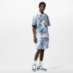 Louis Vuitton Trainer Navy Beige Mesh - Image 8