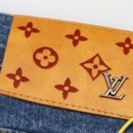 Jeans Louis Vuitton LV Blue Embroidered Logo - Image 6