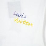 T-shirt Louis Vuitton LV White Yellow Monogram - Image 2
