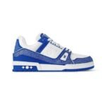 Louis Vuitton Trainer Blue Rhinestone Sneakers
