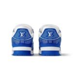 Louis Vuitton Trainer Blue Rhinestone Sneakers - Image 3