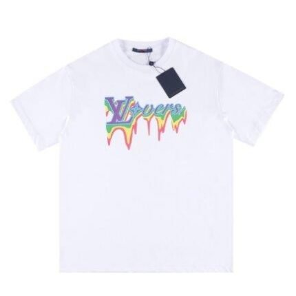 T-Shirt Louis Vuitton LV Drip Print White