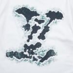 T-shirt Louis Vuitton White Green LV - Image 4