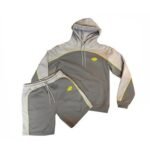 Synaworld Pipe Hoodie & Shorts Set Gray