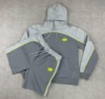 Synaworld Pipe Hoodie & Shorts Set Gray - Image 2