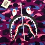 T-Shirt Bape Camo Shark Purple - Image 3