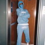 Hoodie Corteiz Alcatraz Baby Blue - Image 3