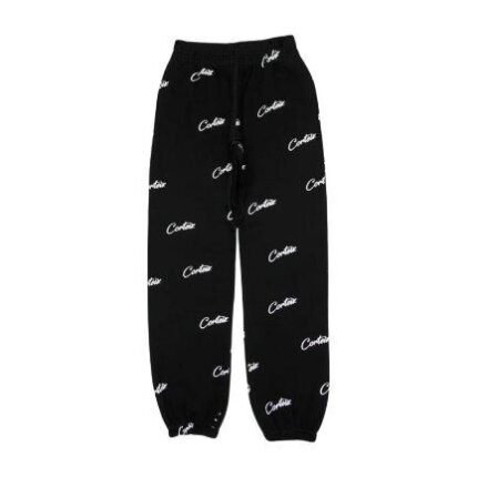 Corteiz All Over Print Joggers Black