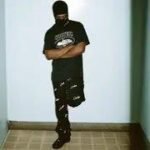 Corteiz All Over Print Joggers Black - Image 2