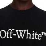 T-shirt Oversized Off-White Big Bookish Skate Tee with Logo Black - Image 2