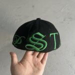 Trapstar Script Fitted Cap Black/Green - Image 3