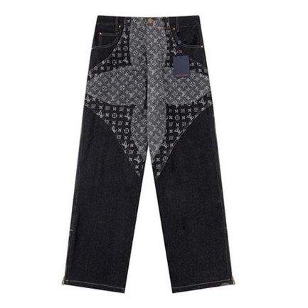 IMG19134 Jeans Louis Vuitton Monogram Flower Denim - Image 1