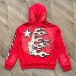 Hoodie Hellstar Records Hoodie Red - Image 3