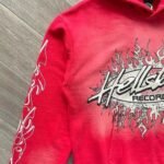 Hoodie Hellstar Records Hoodie Red - Image 4