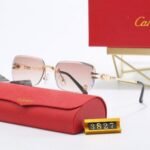 Sunglasses Cartier Gold Rimless Gradient - Image 5