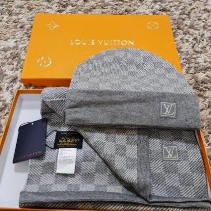Louis Vuitton Beanie + Scarf