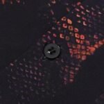 Shirt Prada Orange Black Graphic Print - Image 5