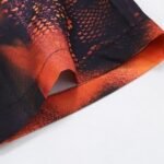 Shirt Prada Orange Black Graphic Print - Image 7