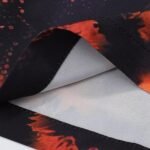 Shirt Prada Orange Black Graphic Print - Image 8