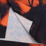 Shirt Prada Orange Black Graphic Print - Image 10