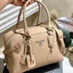 Prada Bauletto Vitello Daino Tote Bag - Image 8